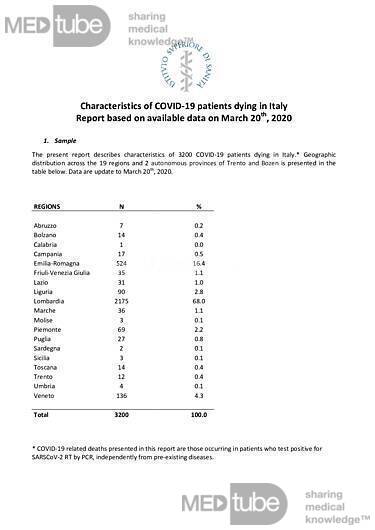 Análisis de las muertes en Italia debidas al COVID-19