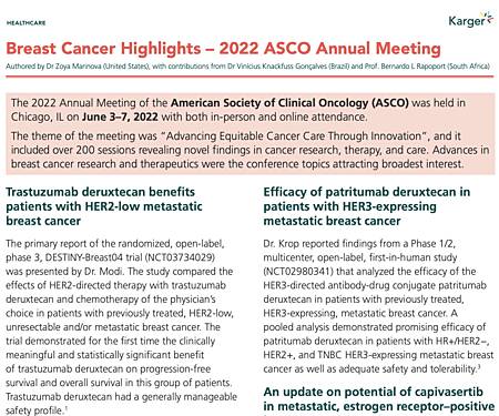 Aspectos destacados del cáncer de mama - Reunión anual de ASCO 2022