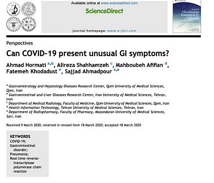 ¿Puede COVID-19 presentar síntomas gastrointestinales inusuales?
