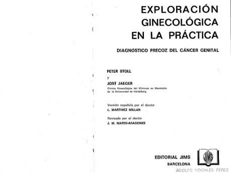 Exploracion Ginecologica Practica Stoll