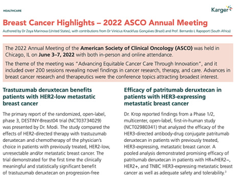 Aspectos destacados del cáncer de mama - Reunión anual de ASCO 2022