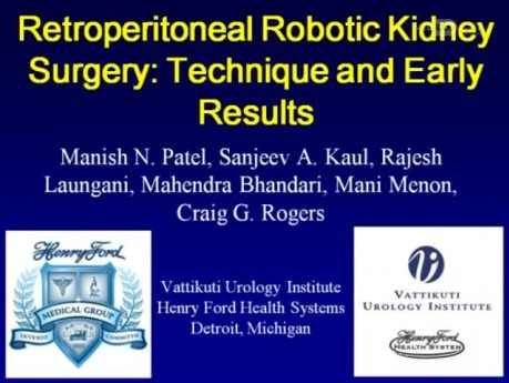 Nefrectomía retroperitoneal asistida por robot