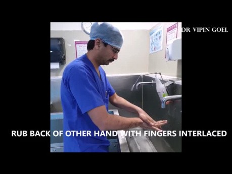 Técnica de lavado de manos quirúrgico