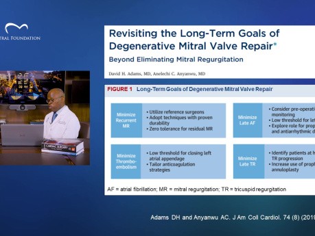 Nueva información sobre reparación quirúrgica de la válvula mitral en regurgitación mitral primaria - Anelechi Anyanwu