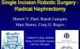 Nefrectomía radical robótica de incisión unica