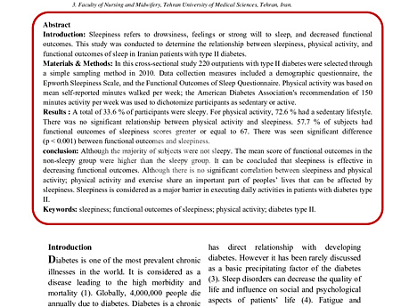 Somnolencia y diabetes