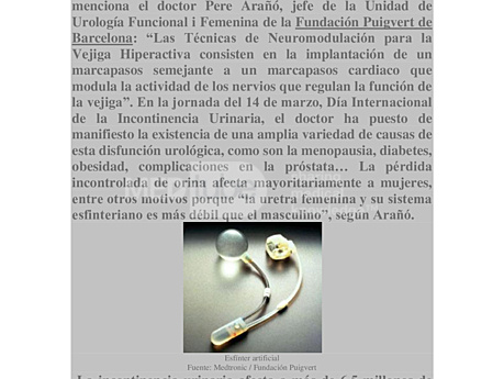 La incontinencia urinaria