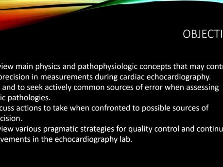 Perlas y obstáculos de una evaluación ecocardiográfica de alta precisión y calidad